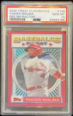 Yadier Molina [Red Refractor] #149 Baseball Cards 2020 Topps Finest Flashbacks Prices