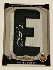 Buster Posey [Autograph Letter Patch Refractor] Baseball Cards 2010 Finest Prices