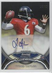 Tyrod Taylor [Black Refractor] #BSATT Football Cards 2011 Bowman Sterling Autograph Prices