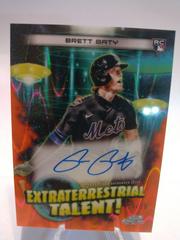 Brett Baty [Orange Galactic] Baseball Cards 2023 Topps Cosmic Chrome Extraterrestrial Talent Autographs Prices