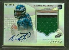 Nick Foles [Autograph Patch] #103 Football Cards 2012 Topps Platinum Prices