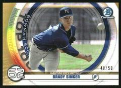Brady Singer [Gold Refractor] #BTP62 Baseball Cards 2020 Bowman Chrome Scouts' Top 100 Prices