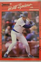 Bill Spiers #382 #382 Baseball Cards 1990 Donruss Prices