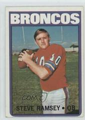 Steve Ramsey #74 Football Cards 1972 Topps Prices