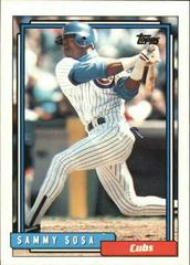Sammy Sosa #109T Baseball Cards 1992 Topps Traded Prices