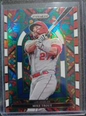 Mike Trout [Red White and Blue Prizm] #SG-5 Baseball Cards 2022 Panini Prizm Stained Glass Prices