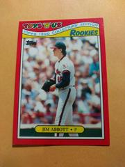 Jim Abbott Baseball Cards 1990 Topps Toys R Us Rookies Prices