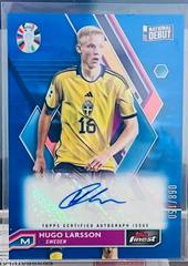 Hugo Larsson [Blue Refractor] #BCA-HL Soccer Cards 2023 Topps Finest Road to UEFA EURO Autograph Prices