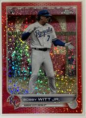 Bobby Witt Jr. [Ben Baller Red Speckle] Baseball Cards 2022 Topps Chrome Prices