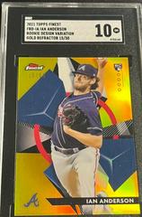 Ian Anderson [Gold Refractor] #FRD-IA Baseball Cards 2021 Topps Finest Rookie Design Variation Prices