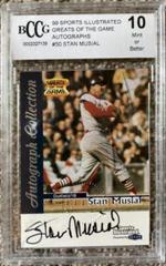 Stan Musial Baseball Cards 1999 Sports Illustrated Greats of the Game Autographs Prices