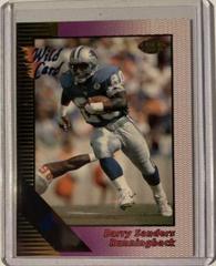 Barry Sanders [5 Stripe Gold] #18 Football Cards 1992 Wild Card Field Force Prices
