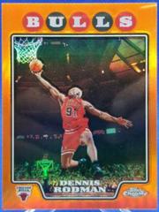 Dennis Rodman [Orange Refractor] #167 Basketball Cards 2008 Topps Chrome Prices