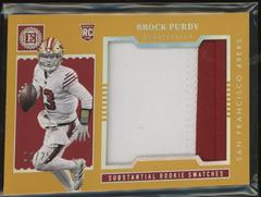 Brock Purdy [Gold] #SS-35 Football Cards 2022 Panini Encased Substantial Rookie Swatches Prices