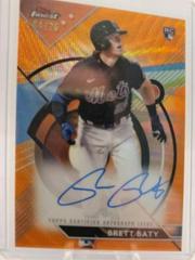 Brett Baty [Orange] Baseball Cards 2023 Topps Finest Autographs Prices
