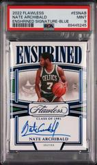 Nate Archibald [Blue] #19 Basketball Cards 2022 Panini Flawless Enshrined Signature Prices