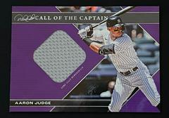 Aaron Judge [Relic Purple] #24 Baseball Cards 2022 Topps X Derek Jeter Prices