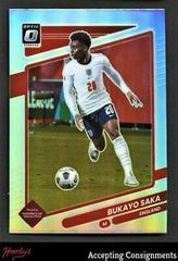 Bukayo Saka [Optic Holo] Soccer Cards 2021 Panini Donruss Road to Qatar Prices