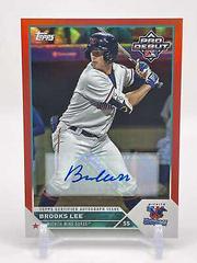 Brooks Lee [Autograph Red] #PD-101 Baseball Cards 2023 Topps Pro Debut Prices