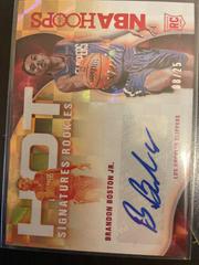 Brandon Boston Jr. [Red] #HSR-BB Basketball Cards 2021 Panini Hoops Hot Signatures Rookies Prices