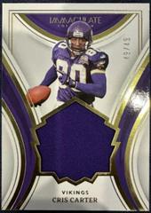 Cris Carter #29 Football Cards 2023 Panini Immaculate HOF Jersey Prices