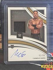 Carmelo Hayes [Memorabilia Autograph] #106 Wrestling Cards 2022 Panini Immaculate WWE Prices