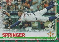 George Springer [Wearing Ice Skates] #HW112 Baseball Cards 2019 Topps Holiday Mega Box Prices