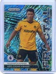 Hee chan Hwang [Blue Shimmer] #27 Soccer Cards 2022 Panini Prizm Premier League Fractal Prices