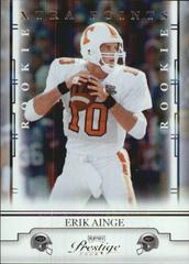 Erik Ainge [Xtra Points] #137 Football Cards 2008 Playoff Prestige Prices