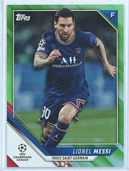 Lionel Messi [Green] #10 Soccer Cards 2021 Topps UEFA Champions League Prices