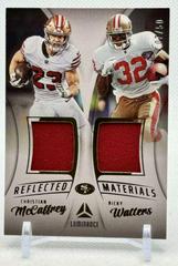 Christian McCaffrey, Ricky Watters [Gold] #RM-8 Football Cards 2023 Panini Luminance Reflected Materials Prices