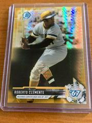 Roberto Clemente [Gold Refractor] #BNR-RCL Baseball Cards 2017 Bowman Chrome National Convention Prices