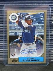 Julio Rodriguez [Gold] #87BA-JRO Baseball Cards 2022 Topps 1987 Autographs Prices
