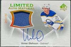 Victor Olofsson Hockey Cards 2021 SP Authentic Limited Auto Material Prices