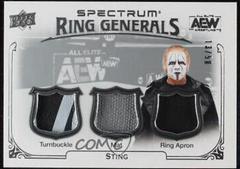Sting Wrestling Cards 2021 Upper Deck AEW Spectrum Ring Generals Relics Prices