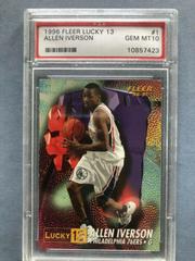 Allen Iverson #1 Basketball Cards 1996 Fleer Lucky 13 Prices