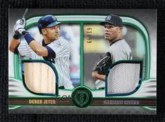 Derek Jeter, Mariano Rivera [Green] #DR2-JR Baseball Cards 2022 Topps Tribute Dual Relics 2 Prices