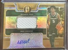 Max Christie #GS-MAX Basketball Cards 2022 Panini Chronicles Draft Picks Gold Standard Rookie Jersey Autograph Prices