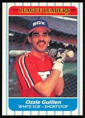 Ozzie Guillen Baseball Cards 1986 Fleer League Leaders Prices