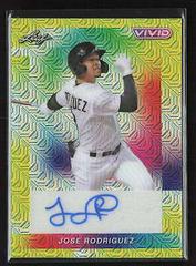 Jose Rodriguez [Yellow Mojo] #BA-JR1 Baseball Cards 2023 Leaf Vivid Autograph Prices