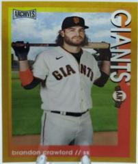 Brandon Crawford [Gold] #29 Baseball Cards 2022 Topps Archives Snapshots Prices