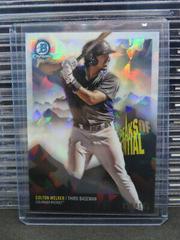 Colton Welker [Atomic Refractor] Baseball Cards 2018 Bowman Chrome Peaks of Potential Prices