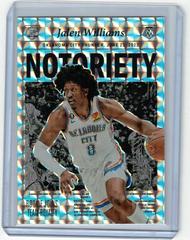Jalen Williams [Mosaic] #10 Basketball Cards 2022 Panini Mosaic Notoriety Prices