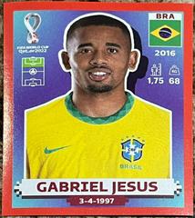 Gabriel Jesus #BRA16 Soccer Cards 2022 Panini World Cup Qatar Stickers Prices