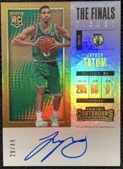 Jayson Tatum [Horizontal Autograph the Finals] #103 Basketball Cards 2017 Panini Contenders Prices