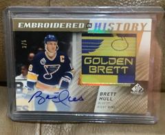 Brett Hull [Autograph] #68 Hockey Cards 2021 SP Game Used Embroidered in History Prices