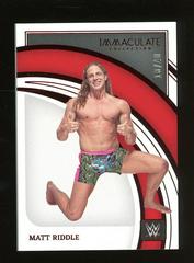 Matt Riddle [Red] Wrestling Cards 2022 Panini Immaculate WWE Prices