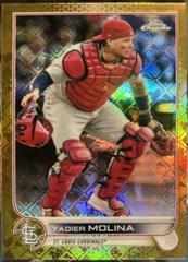 Yadier Molina [Gold] #6 Baseball Cards 2022 Topps Chrome Logofractor Prices