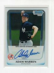 Adam Warren [Autograph] #BCP111 Baseball Cards 2011 Bowman Chrome Prospects Prices