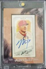 Mike Trout #MA-MT Baseball Cards 2018 Topps Allen & Ginter Framed Mini Autographs Prices